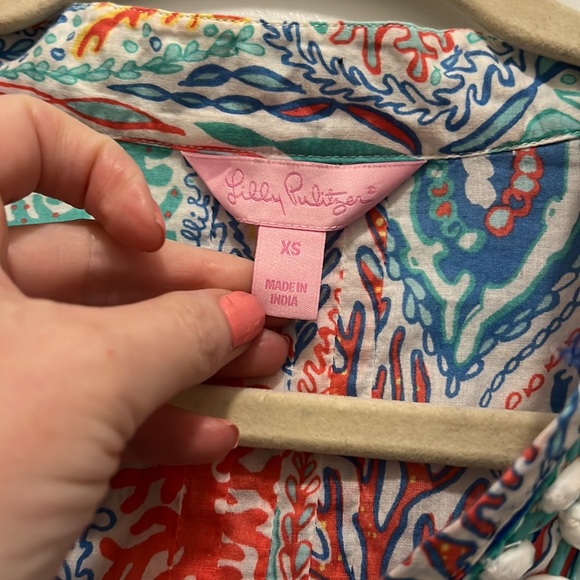 Lilly Pulitzer Minnow pattern Sarasota tunic - Picture 3 of 4